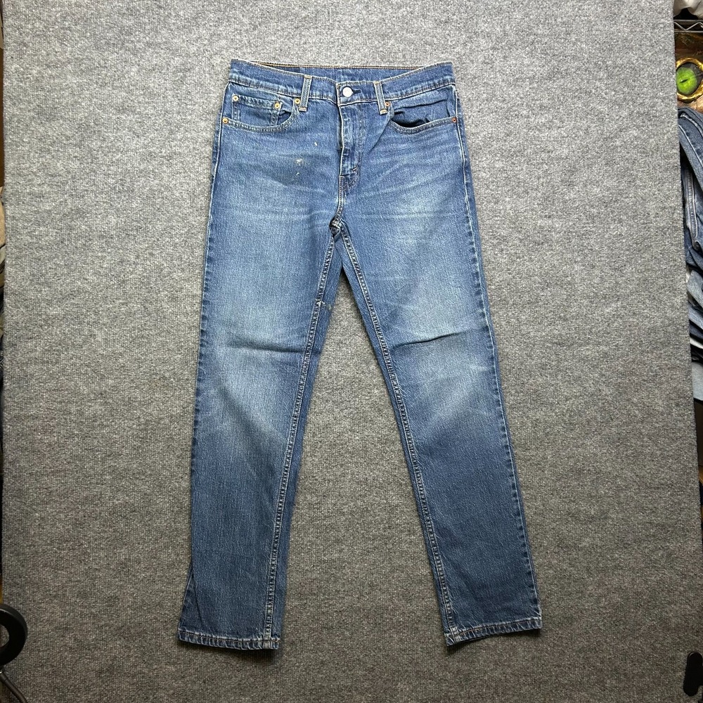 Levi's 511 Slim Fit Jeans Men's Blue Denim Stretch Pockets Zip Fly Y2K - 32X30